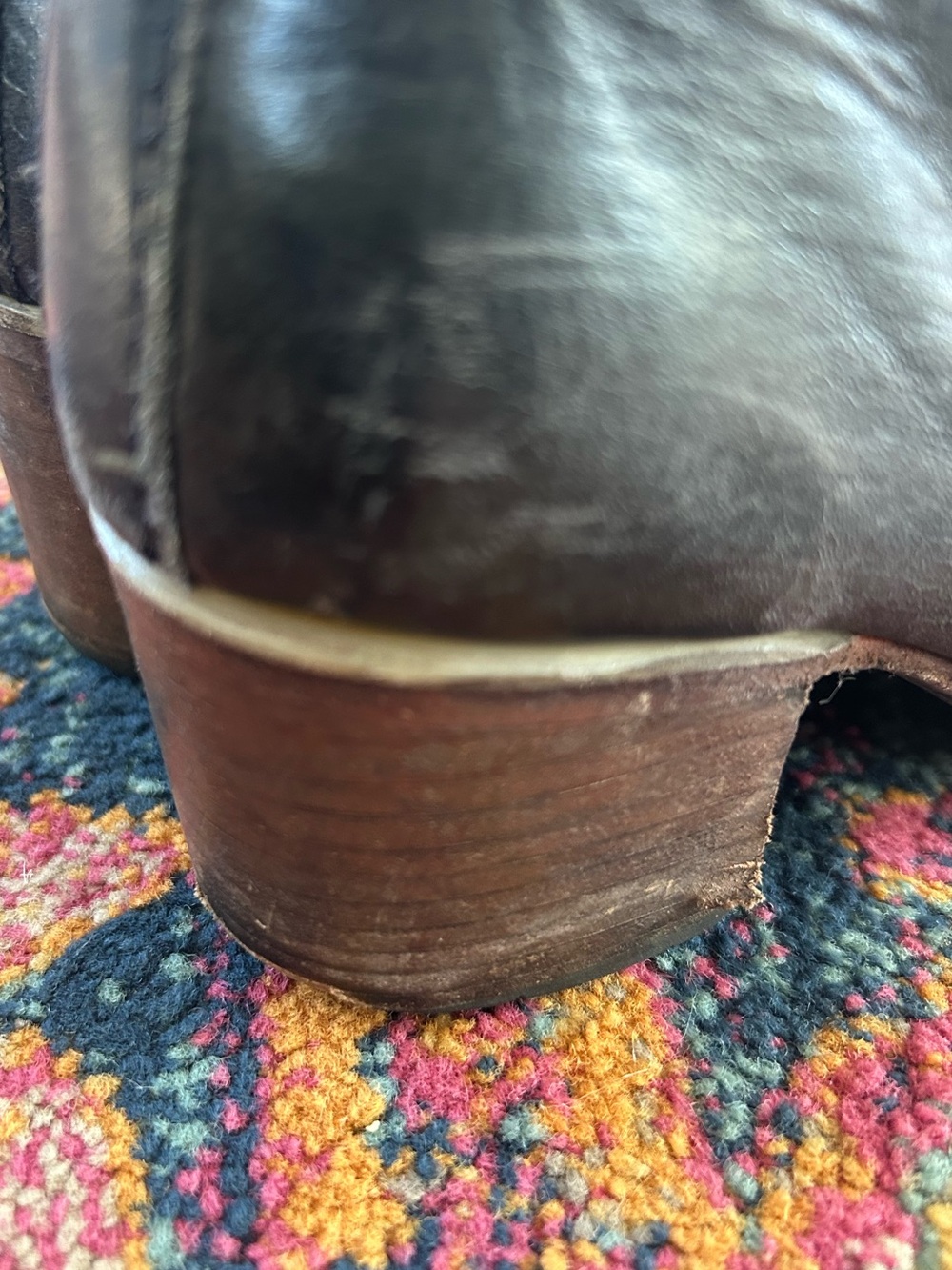 Freebird by Steven | Womens Black Distressed Leather Dual Zip Clip Ankle Boots 7 - Picture 13 of 16